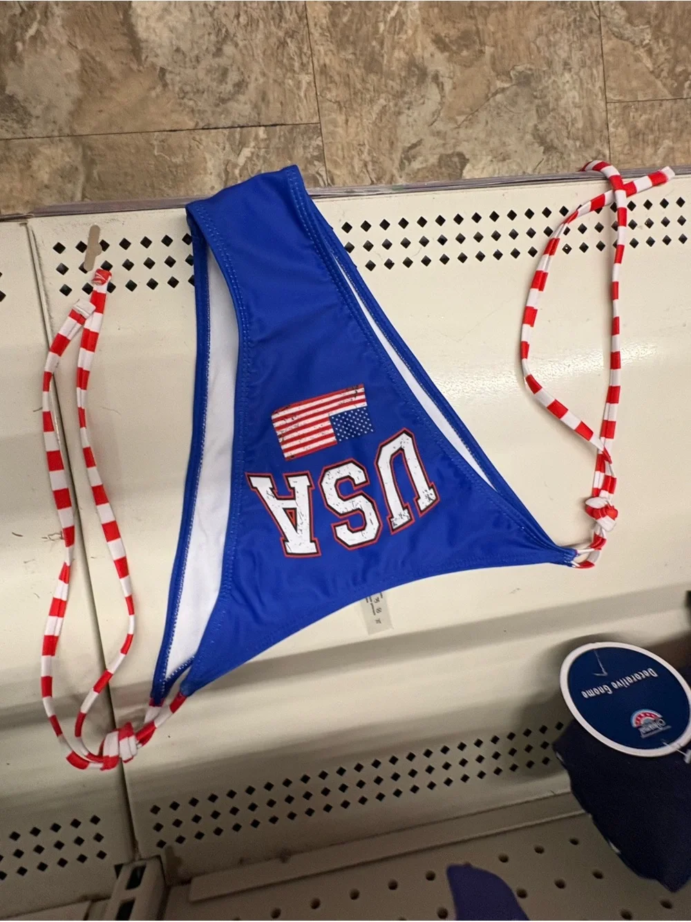 USA Graphic Blue Women’s Swimsuit Bottoms Only